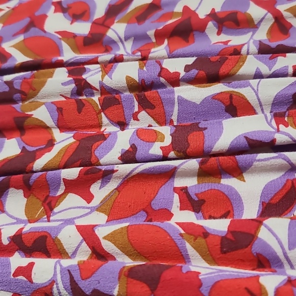 ANTHROPOLOGIE Robin Tiered Flowy Mini Dress in Red and Purple Floral Size Med - Picture 13 of 15